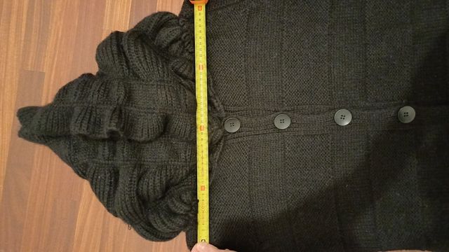 Cappotto lana Kontatto nero