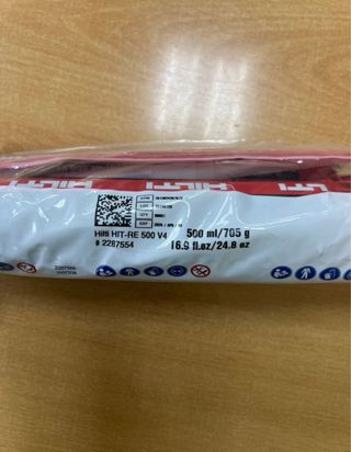Hilti HIT-RE 500 V4. Resina epoxi