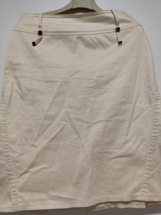 Falda beige Adolfo Domínguez