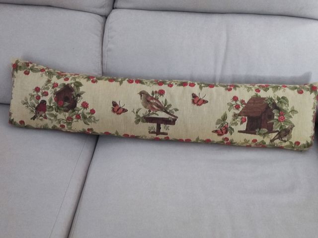 Cojín largo pájaros vintage