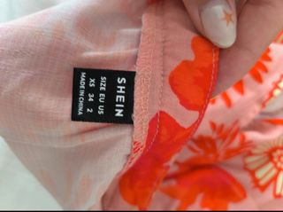 Top Shein floral verano talla XS