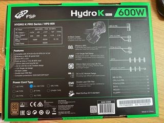 Fuente alimentación FSP Hydro K Pro 600W