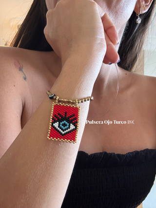 ¡Nueva! Pulsera Ojo Turco - Roja
