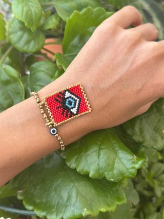 ¡Nueva! Pulsera Ojo Turco - Roja