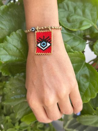 ¡Nueva! Pulsera Ojo Turco - Roja
