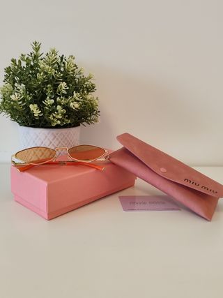 Occhiali Miu Miu - Oro e arancione