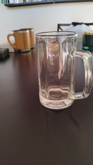 2 Boccali Birra - Vetro Trasparente