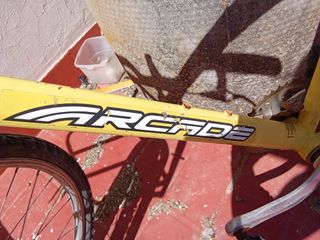 Bicicleta antigua carga le falta piñon