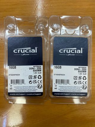 RAM Crucial 16GB DDR4-3200 SODIMM x2