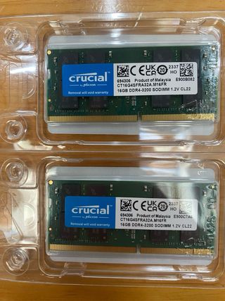 RAM Crucial 16GB DDR4-3200 SODIMM x2
