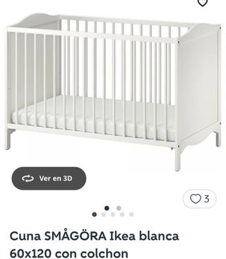 Cuna SMÅGÖRA Ikea 60x120