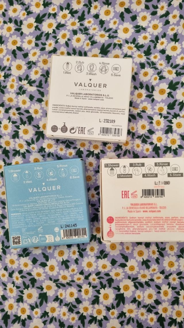 Jabones sólidos Valquer: champú, gel y limpiador