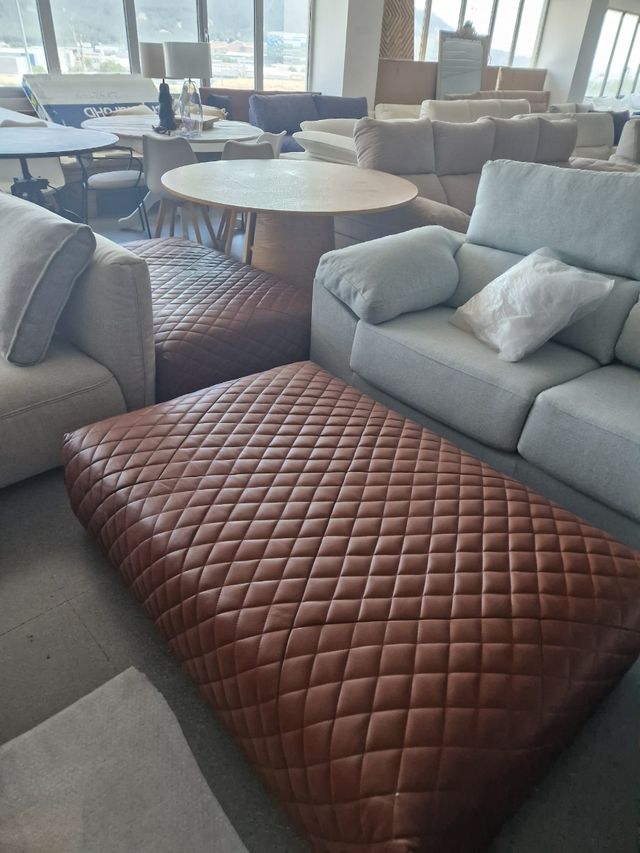 Pouff in pelle naturale 140×100×38 pelle naturale 