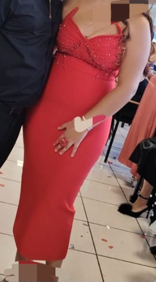 Vestido rojo fiesta