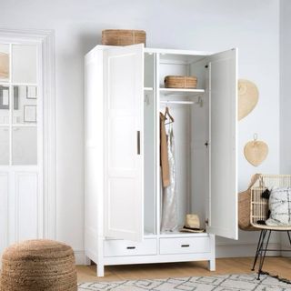 Armario blanco 2 puertas - Desmontable