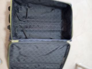 Maleta azul y verde grande