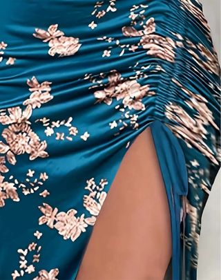 Vestido azul estampado - Talla S