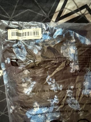 Vestido azul estampado - Talla S