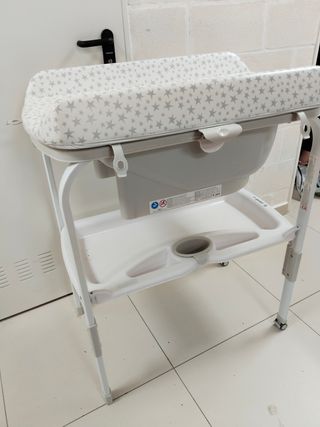 Bañera bebé con cambiador
