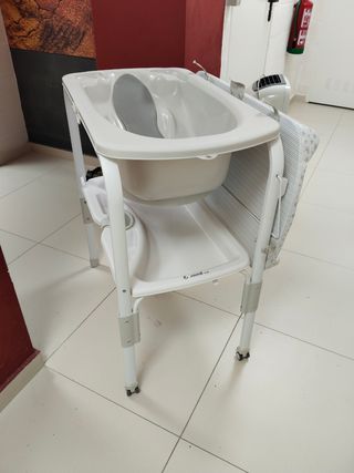 Bañera bebé con cambiador