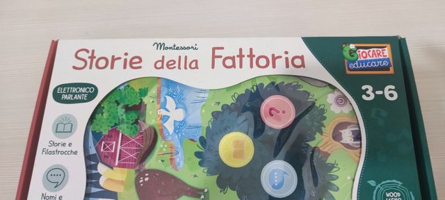 Gioco fattoria Montessori 3-6 anni