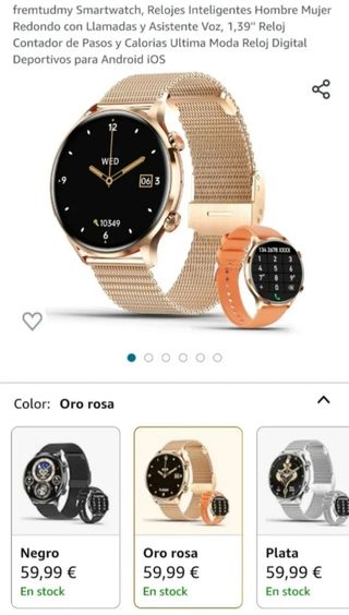 NUEVO fremtudmy Smartwatch Reloj Inteligente Mujer