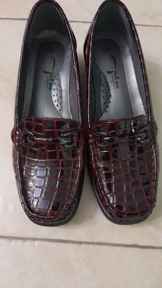 Scarpe donna mocassini Tatoo Comfort bordeaux n.38