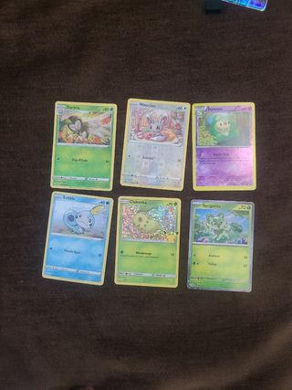 6 cartas Pokémon