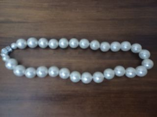 Collar perlas bisutería-rodio