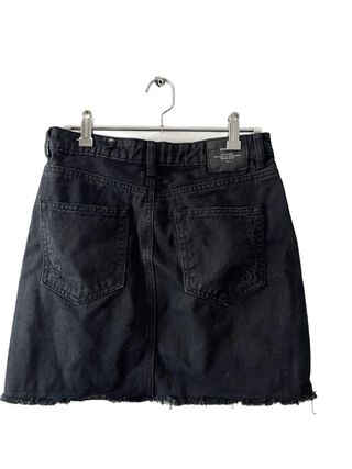Mini Falda Vaquera Negra Stradivarius S