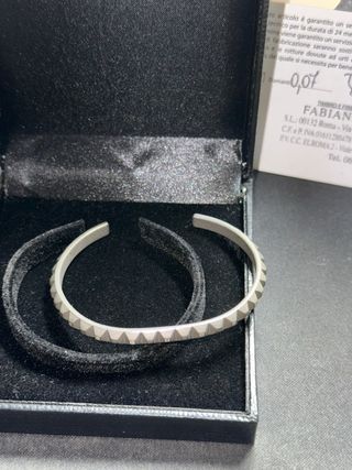 Bracciale Titanio e Diamanti