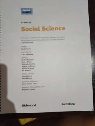 SOCIAL SCIENCE 1 PRIMARY STUDENT'S BOOK WM ED22