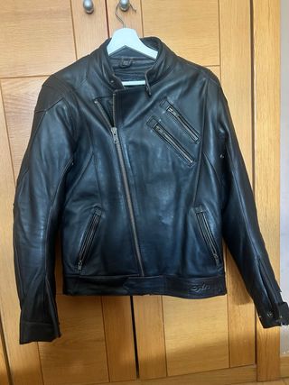 Cazadora cuero moto DXR