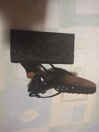 Zapatos tacón negros | Bolso fiesta