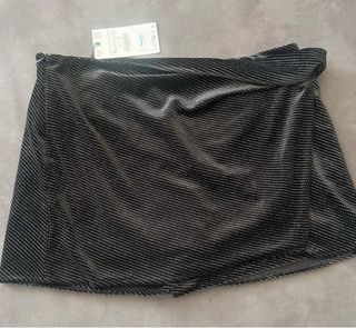 Falda pantalón Zara negra XL