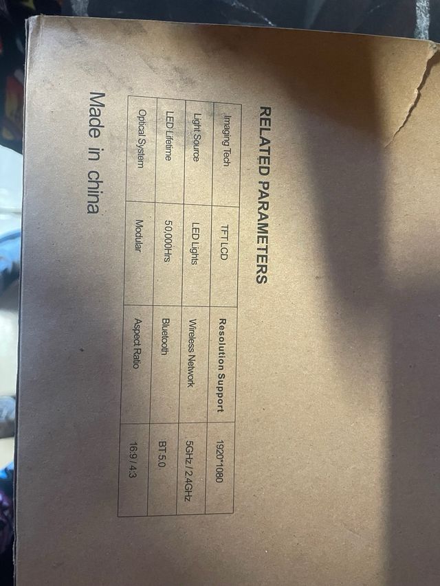 Proiettore video grigio