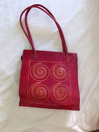 Bolso Rojo retro artesanal