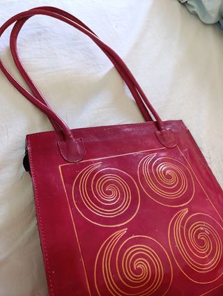 Bolso Rojo retro artesanal