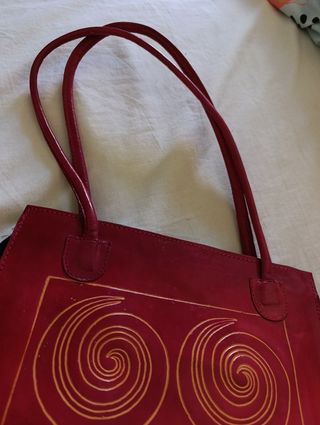 Bolso Rojo retro artesanal