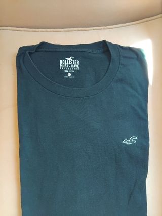 Camiseta Hollister XL negra