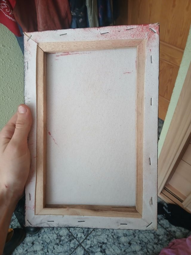 Cuadro de diablo pintado a mano