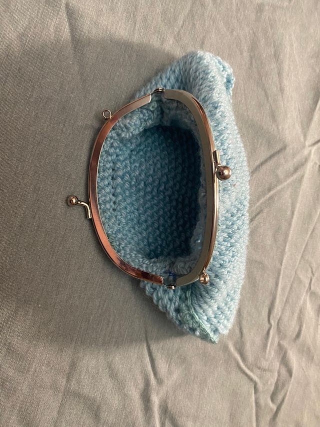 Monedero crochet tejido a mano