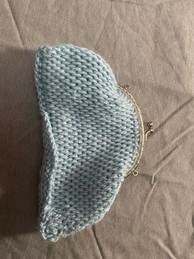 Monedero crochet tejido a mano