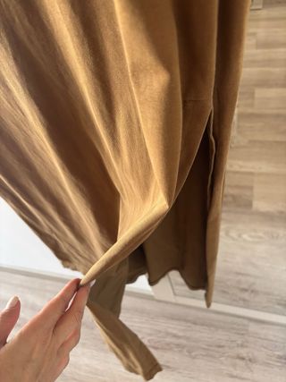 Vestido largo camel - Talla s