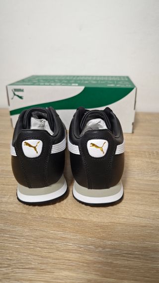 Puma Roma - Scarpe nere e bianche, tg 37 nuove 