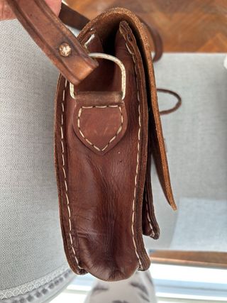 Bolso bandolera cuero marrón