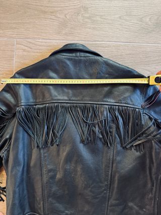 Chaqueta cuero Ashy vintage negra