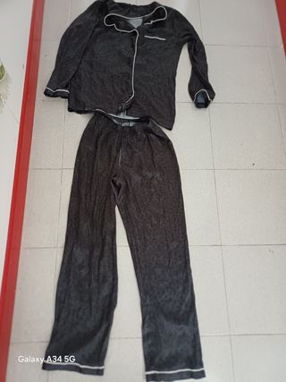 Pigiama donna seta leopardo tg M