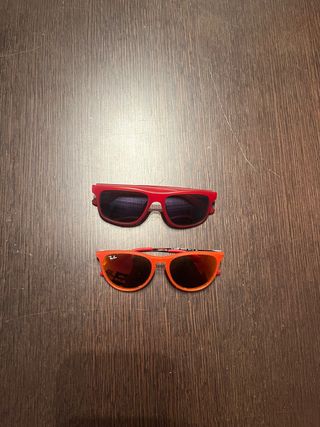 2 Gafas Ray-Ban niños - rojas y naranjas
