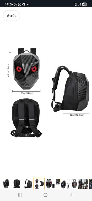 Mochila LED LOY - Diseño único con leds. Talla XL